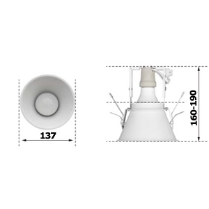 Drawing downlight Tedd